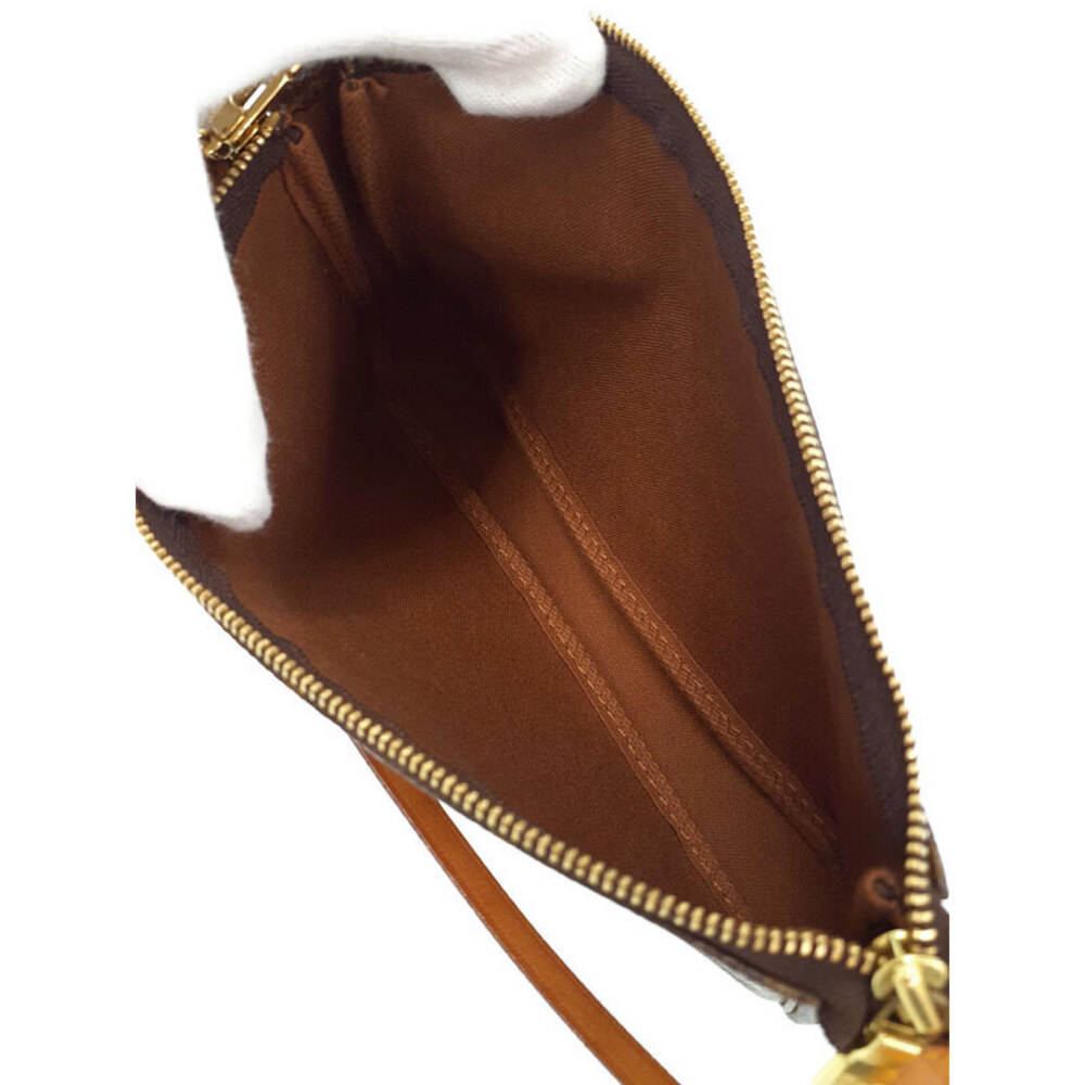 Louis Vuitton Monogram Leather Brown Pochette Accessoires Shoulder Bag - Picture 3 of 8